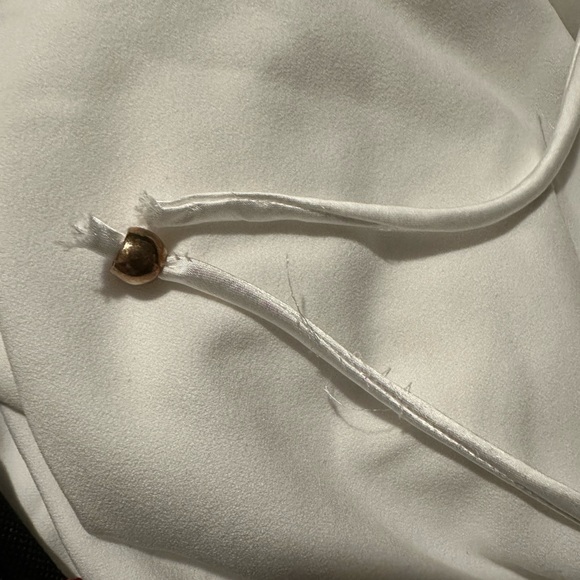 Selfie Leslie - Golden Era Cowl Neck Lace Waist Midi
Dress White - Picture 12 of 12